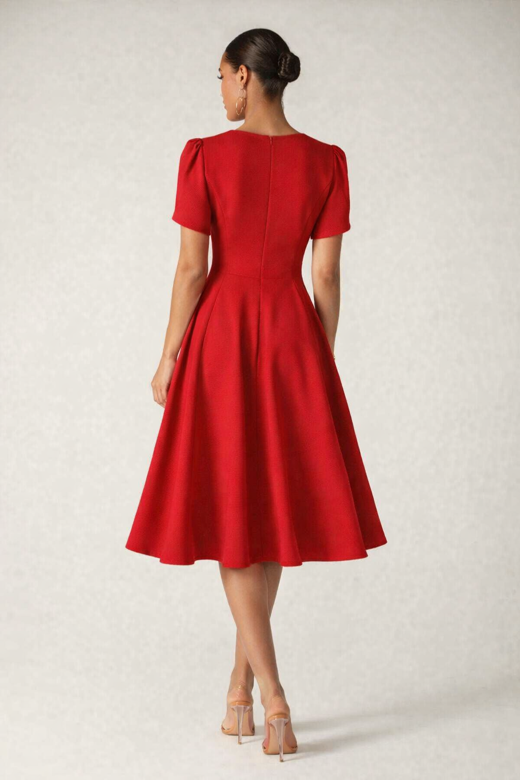 Revavyn Elegantna French Retro - Midi haljina