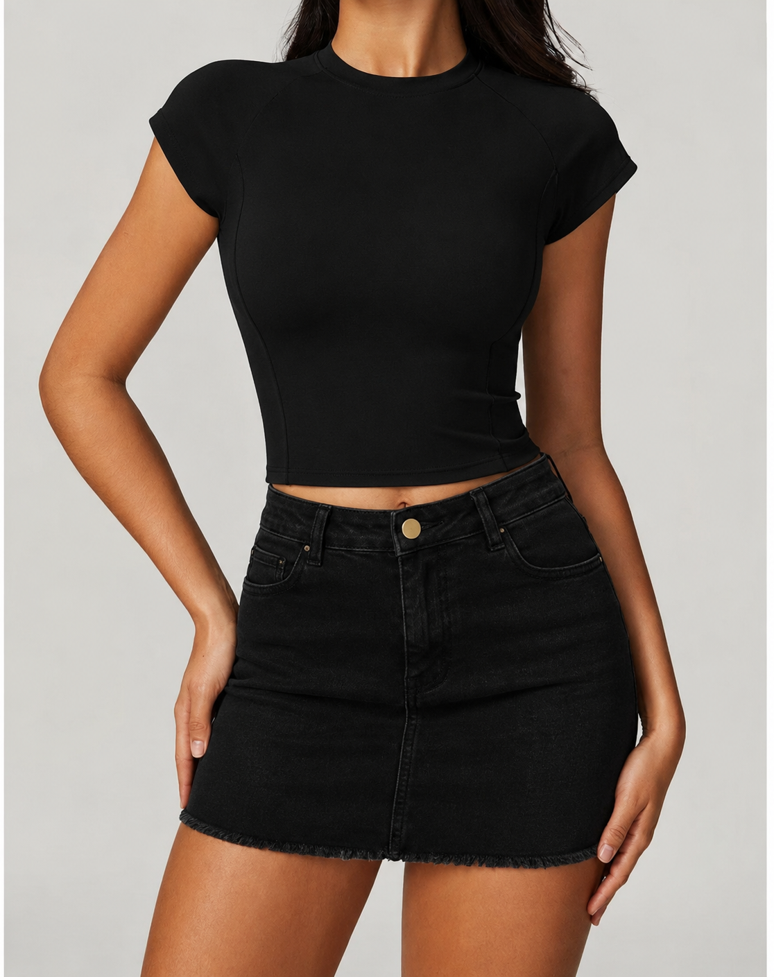 Uska Bodycon Mini Denim Suknja