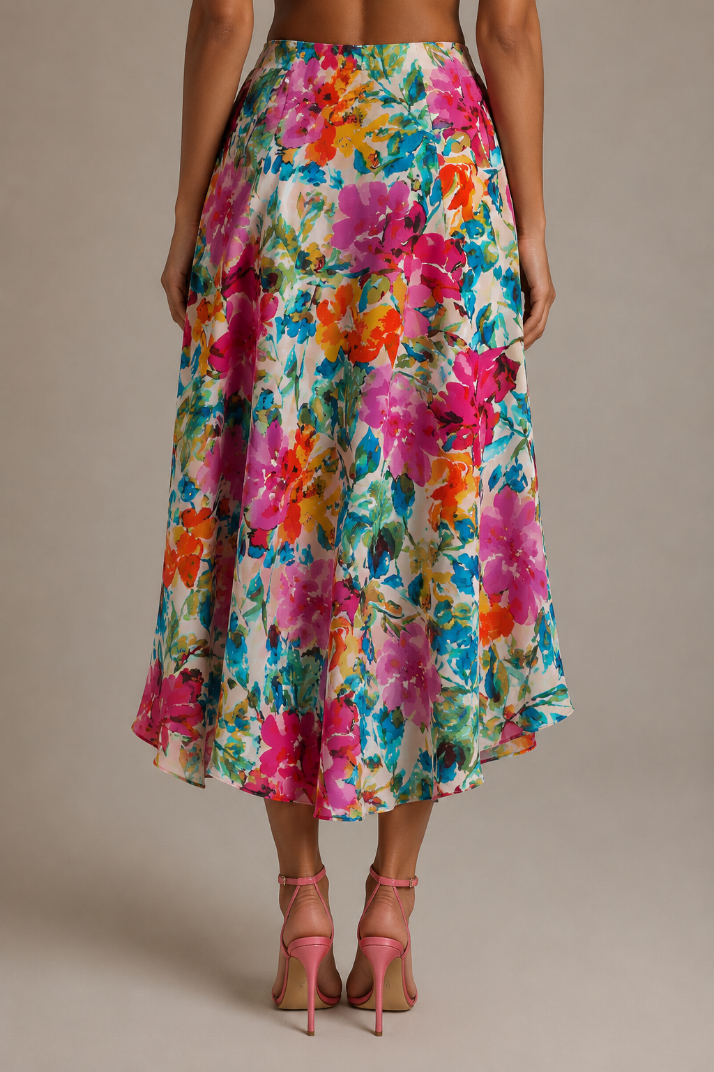 Cvjetni Print Knoten Suknja Maxi