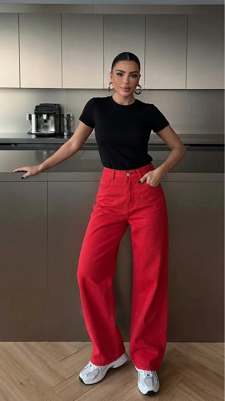 Traperice sa visokim strukom, široke traperice, svestran stil, hlače do poda, casual pamučne duge hlače za proleće/ljeto, pogodne za kancelariju, sastanke i rad, bele hlače, savršene za Božić