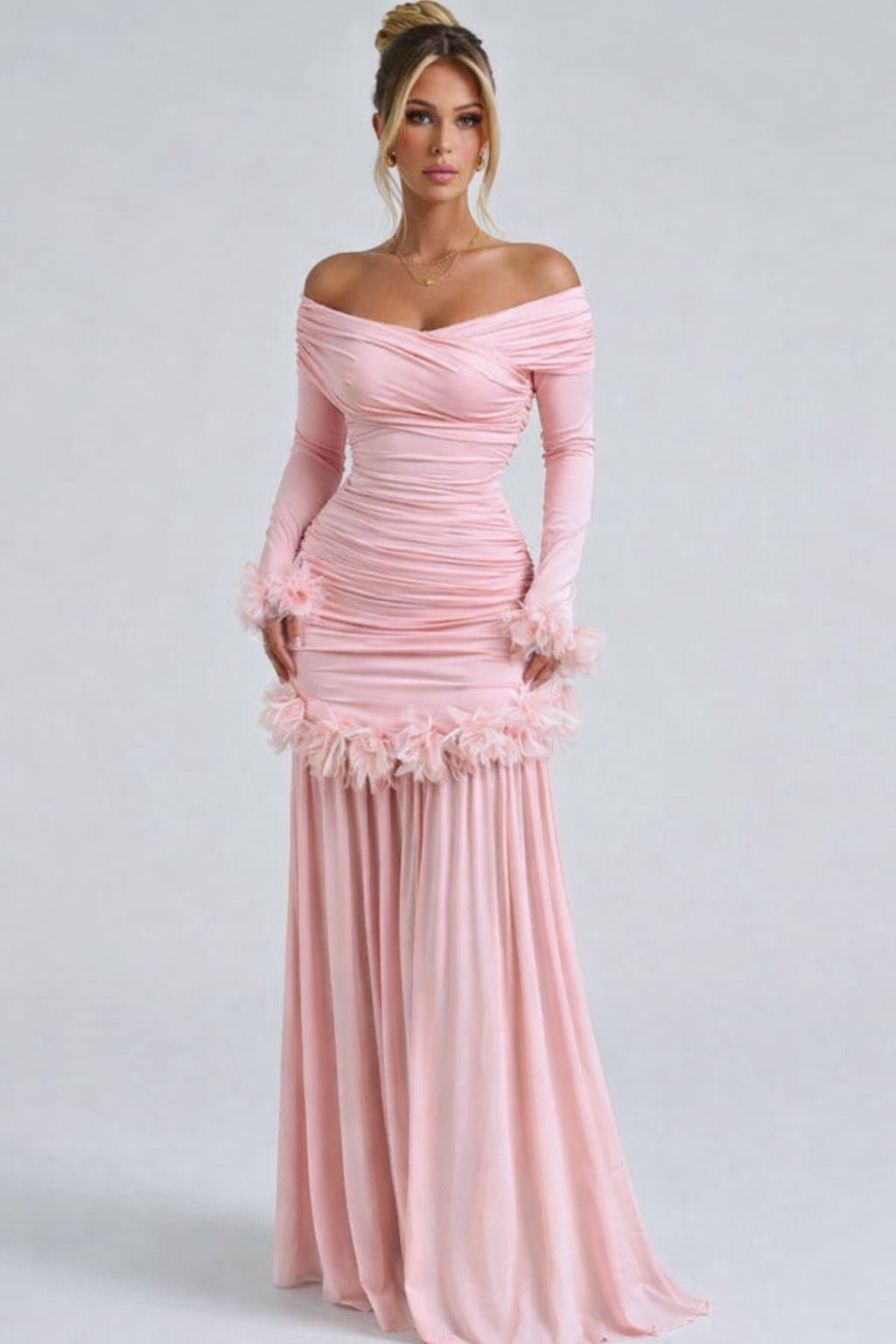 Helena - Baby Roze Maxi haljina