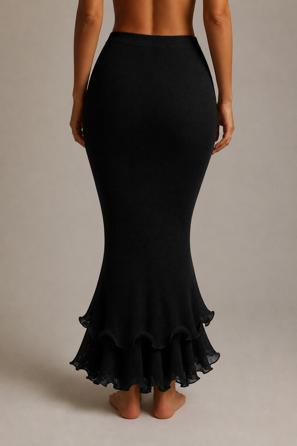 Selena - Elegantna suknja bodycon s volanima
