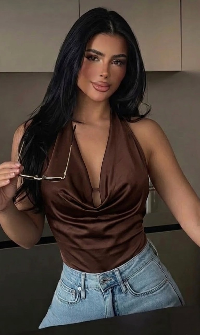 Firerie Ženska Solid Color Halter Neck Backless Camisole, Casual Svakodnevna Odjeća