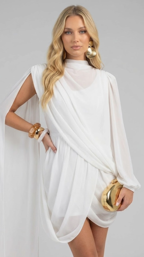 Silquee Bijela - Mini haljina