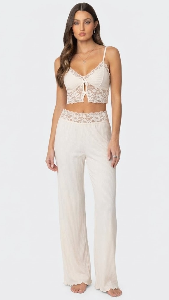 Ženski Čipkasti Komplet